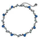 Simply Vera Vera Wang Blue Faceted Stone Cluster Necklace, Women's
