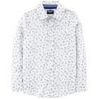 Boys 4-12 Oshkosh B'gosh&reg; Printed Button Down Shirt, Size: 4/5, White