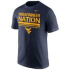 Men's Nike West Virginia Mountaineers Local Verbiage Tee, Size: Medium, Blue (navy)