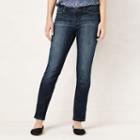 Women's Lc Lauren Conrad Skinny Jeans, Size: 4 Short, Dark Blue