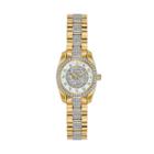 Bulova Women's Crystal Pave Stainless Steel Watch - 98l241, Size: Small, Yellow