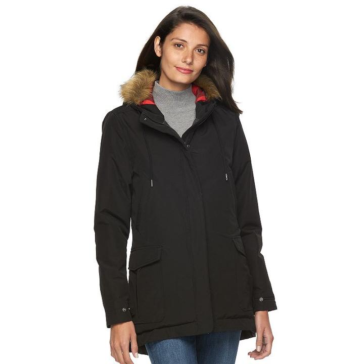 Women's Woolrich Northern Tundra Hooded Parka, Size: Xxl, Black