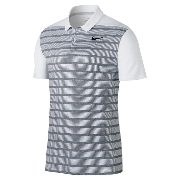 Men's Nike Dry Essential Regular-fit Striped Golf Polo, Size: Xxl, White