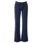 Women's Juicy Couture Bootcut Velour Pants, Size: Xl, Blue (navy)