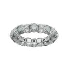 Sterling Silver Cubic Zirconia Eternity Ring, Women's, Size: 9, Grey