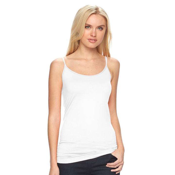 Women's Apt. 9&reg; Essential Seamless Camisole, Size: S/m, White