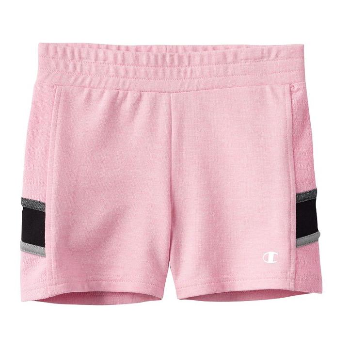 Girls 4-6x Champion French Terry Shorts, Girl's, Size: 4, Light Pink