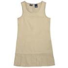 Girls 4-20 French Toast School Uniform Pleated Drop-waist Jumper, Girl's, Size: 5, Brown