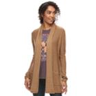 Women's Sonoma Goods For Life&trade; Shawl Collar Cardigan, Size: Xl, Lt Brown