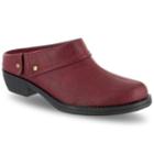 Easy Street Becca Women's Mules, Size: 8.5 Wide, Dark Red