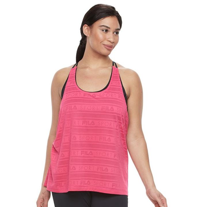 Plus Size Fila Sport&reg; 2-fer Mesh Tank, Women's, Size: 1xl, Med Pink