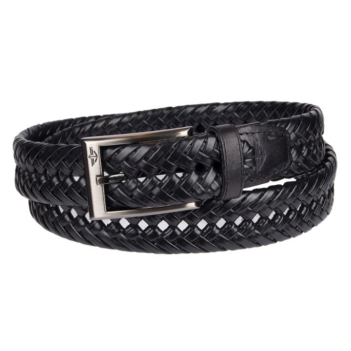 Men's Dockers&reg; Leather Braided Dress Belt, Size: Medium, Silver