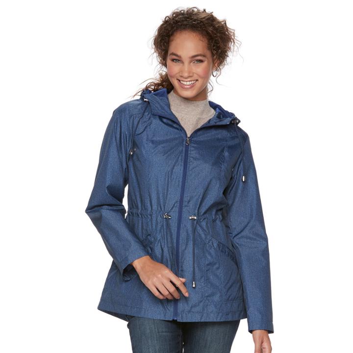 Women's D.e.t.a.i.l.s Packable Parka, Size: Small, Med Blue