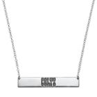 Indianapolis Colts Sterling Silver Bar Link Necklace, Women's, Size: 18, Grey