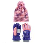 Girls 4-16 Zeroxposur Maggie Yarn Knit Hat & Gloves Set, Size: S-m, Brt Purple