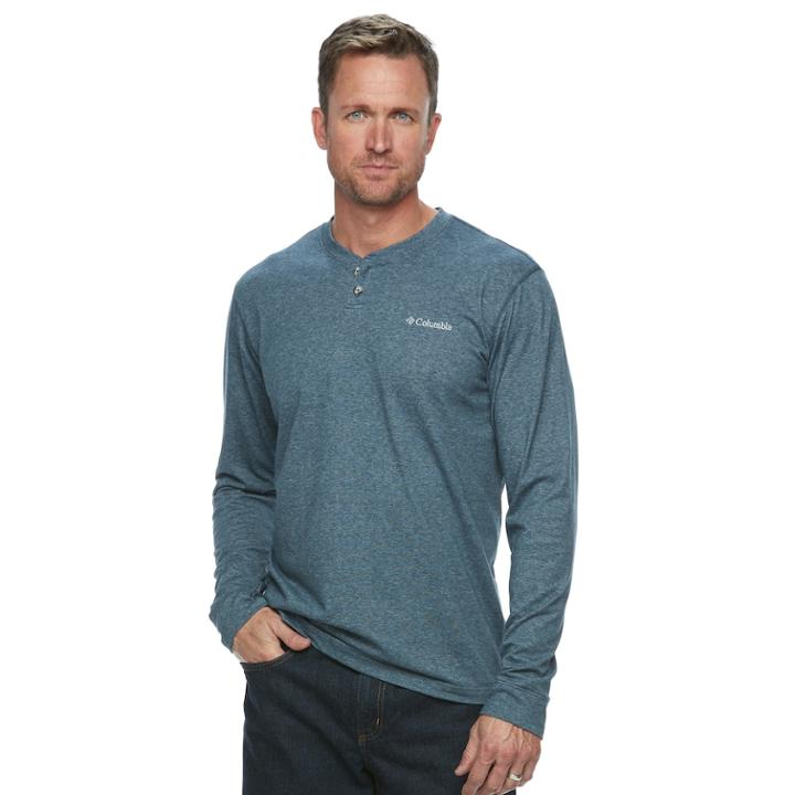 Big & Tall Columbia Wildberry Classic-fit Omni-wick Henley, Men's, Size: 3xb, Brt Blue