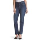 Petite Gloria Vanderbilt Amanda Classic High Waisted Tapered Jeans, Women's, Size: 18p-short, Med Blue