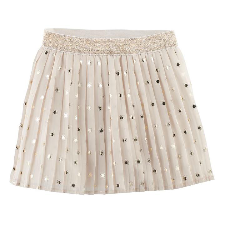Girls 4-12 Sonoma Goods For Life&trade; Printed Woven Pleated Skort, Girl's, Size: 12, Lt Beige