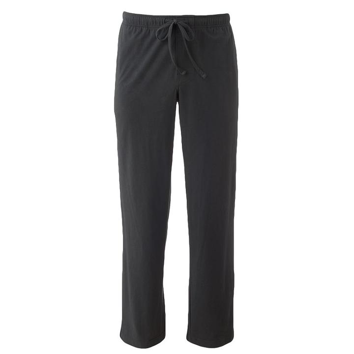 Men's Croft & Barrow&reg; True Comfort Lounge Pants, Size: Small, Black