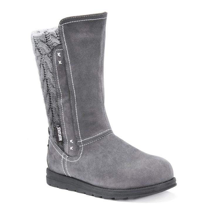 Muk Luks Stacy Women's Water Resistant Winter Boots, Size: 11, Grey