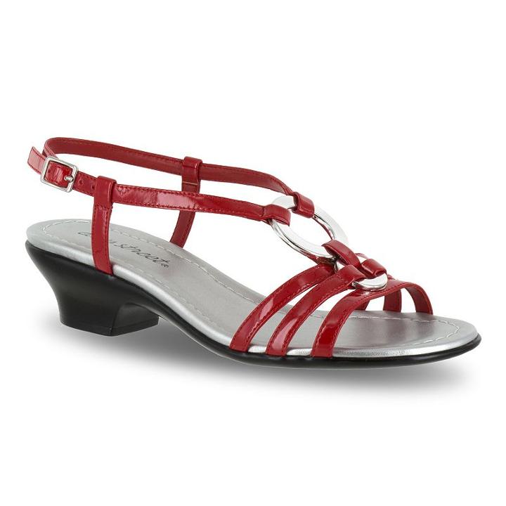 Easy Street Selena Women's Sandals, Size: Medium (8.5), Brt Red