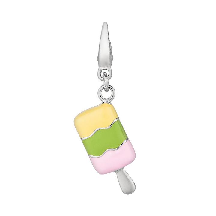 Sterling Silver Ice Cream Pop Charm, Women's, Grey