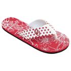 Women's College Edition Oklahoma Sooners Floral Polka-dot Flip-flops, Size: Xl, White