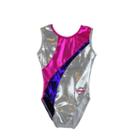 Girls 2-10 Obersee Gymnastics Leotard, Girl's, Size: Small, Silver