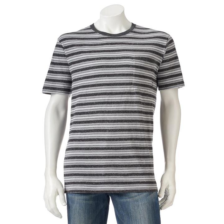 Men's Vans Striped Tee, Size: Xxl, Black