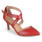 Journee Collection Riva Women's High Heels, Size: Medium (6.5), Red