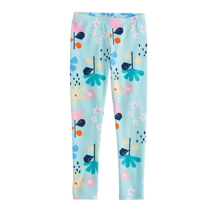 Girls 4-10 Jumping Beans&reg; Printed Leggings, Size: 4, Turquoise/blue (turq/aqua)