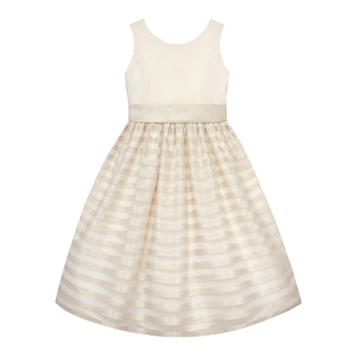 Girls 7-16 American Princess Striped Skirt Dress, Size: 10, Yellow Oth