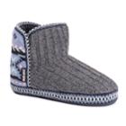 Women's Muk Luks Leigh Bootie Slippers, Size: Large, Dark Grey