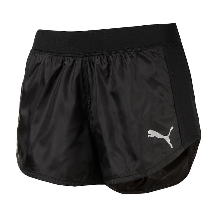 Women's Puma Spark Gym Running Shorts, Size: Large, Black