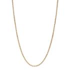 18k Gold Hollow Rope Chain Necklace - 22 In, Women's, Size: 22, Yellow