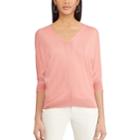 Women's Chaps V-neck Sweater, Size: Xl, Orange