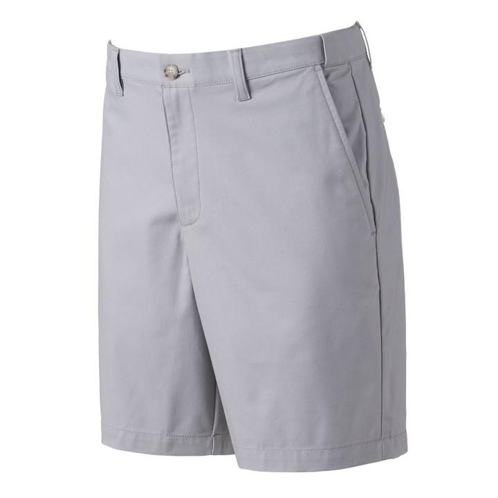 Men's Croft & Barrow&reg; True Comfort Classic-fit Stretch Flat Front Shorts, Size: 31, Dark Grey