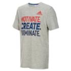 Boys 8-20 Adidas Motivate. Create. Dominate. Graphic Tee, Size: Medium, Grey