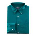 Men's Croft & Barrow&reg; Classic-fit Easy Care Button-down Collar Dress Shirt, Size: 17-32/33, Med Green
