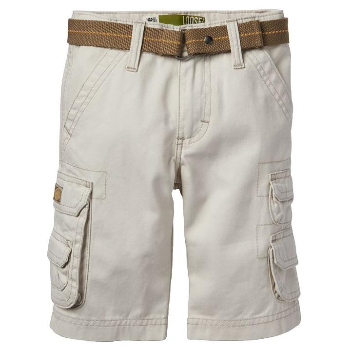 Boys 4-7x Lee Cargo Shorts With Belt, Size: 4 Ave Med, White Oth