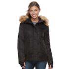 Women's S13 Dani Hooded Faux-fur Trim Bomber Jacket, Size: Small, Oxford