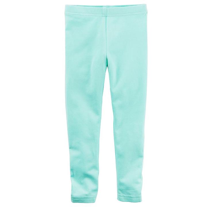 Girls 4-8 Carter's Solid Leggings, Girl's, Size: 7, Lt Green