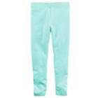 Girls 4-8 Carter's Solid Leggings, Girl's, Size: 7, Lt Green