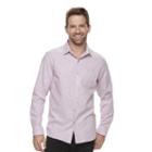 Men's Marc Anthony Slim-fit Stretch Woven Button-down Shirt, Size: Xl, Brt Pink