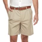 Men's Croft & Barrow&reg; Classic-fit Easy-care Flex-waist Stretch Pleated Shorts, Size: 38, Med Beige