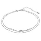 Lc Lauren Conrad Leaf Double Strand Choker Necklace, Women's, Silver