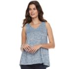 Women's Sonoma Goods For Life&trade; V-neck Tank, Size: Medium, Dark Blue