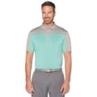 Men's Grand Slam Colorblock Golf Polo, Size: Medium, Lt Green