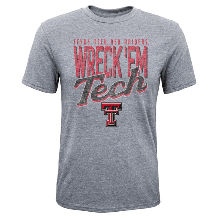 Boys 8-20 Texas Tech Red Raiders Rally Anthem Tee, Size: L 14-16, Grey