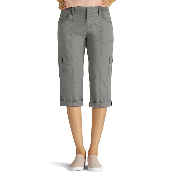 Women's Lee Skye Skimmer Capri Pant, Size: 12 Avg/reg, Med Grey